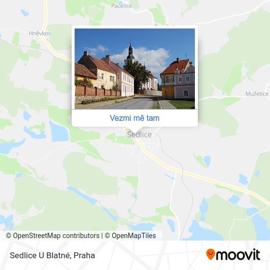 Sedlice U Blatné mapa