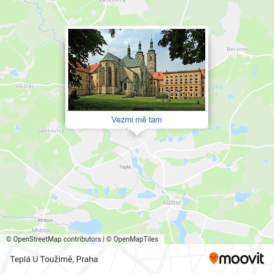 Teplá U Toužimě mapa