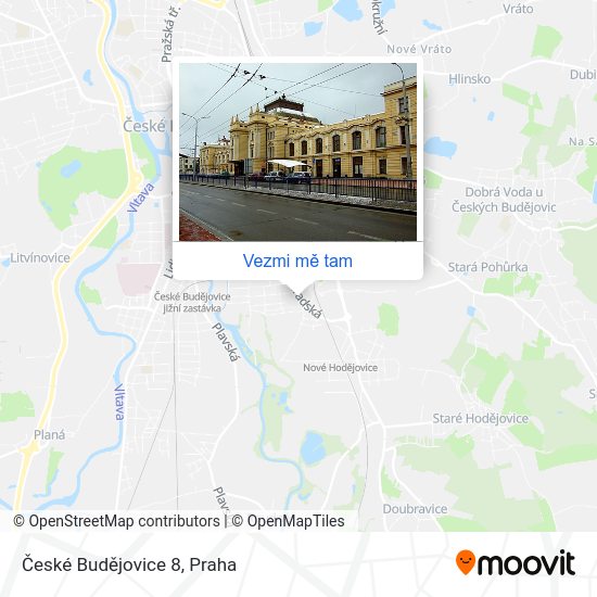 České Budějovice 8 mapa