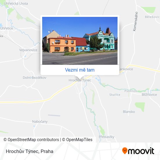 Hrochův Týnec mapa