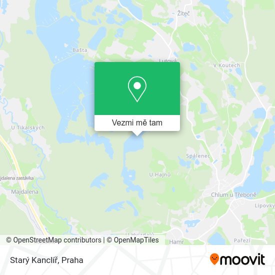Starý Kanclíř mapa