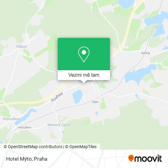 Hotel Mýto mapa