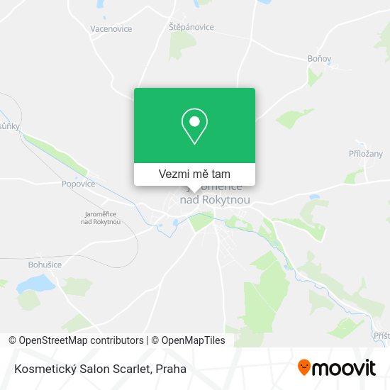 Kosmetický Salon Scarlet mapa