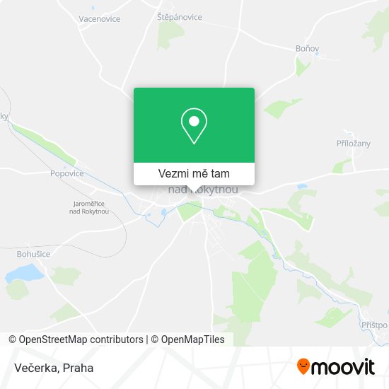Večerka mapa