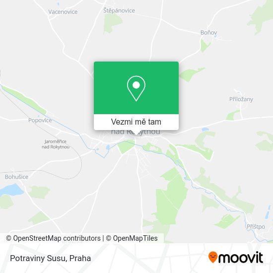 Potraviny Susu mapa