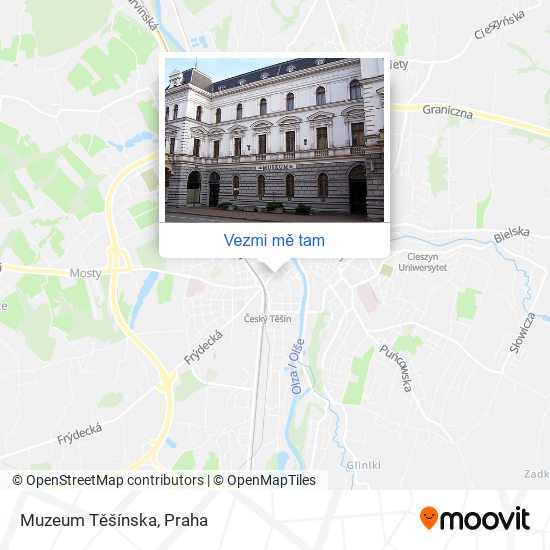 Muzeum Těšínska mapa