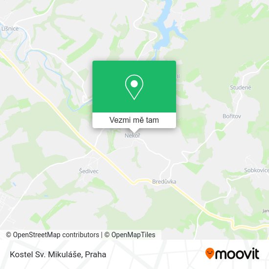 Kostel Sv. Mikuláše mapa