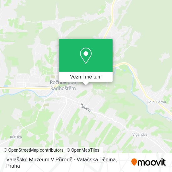 Valašské Muzeum V Přírodě - Valašská Dědina mapa