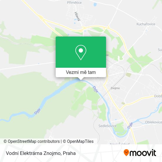 Vodní Elektrárna Znojmo mapa