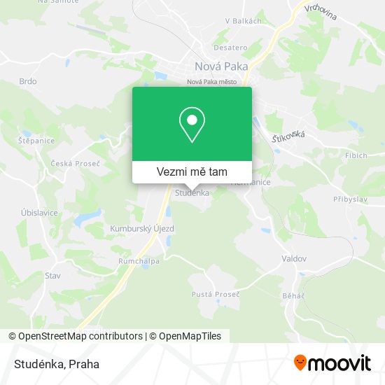 Studénka mapa