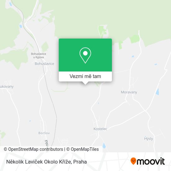 Několik Laviček Okolo Kříže mapa