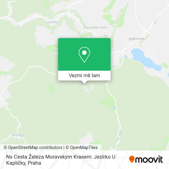 Ns Cesta Železa Moravským Krasem: Jezírko U Kapličky mapa