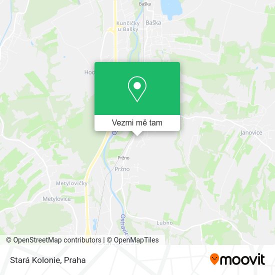 Stará Kolonie mapa
