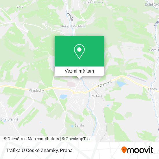 Trafika U České Známky mapa