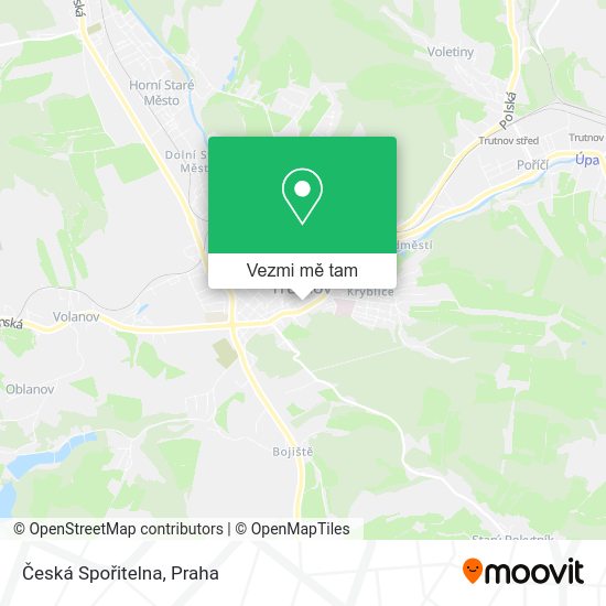 Česká Spořitelna mapa