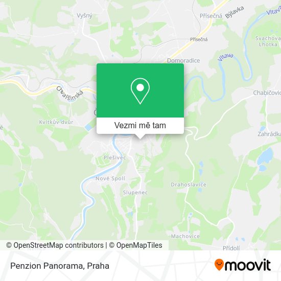 Penzion Panorama mapa