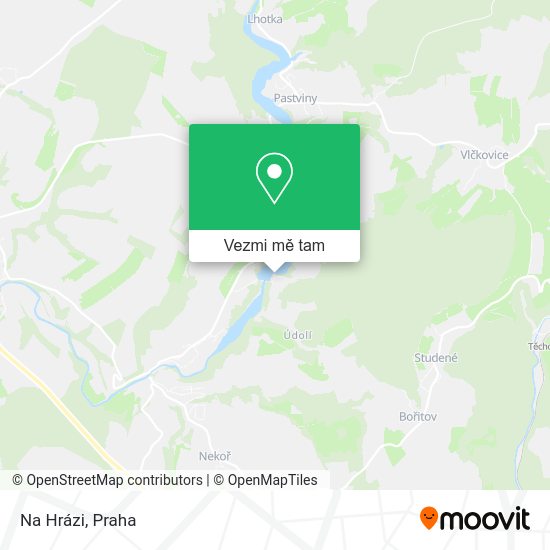 Na Hrázi mapa