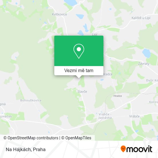 Na Hájkách mapa