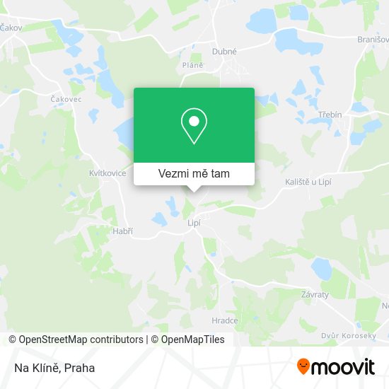 Na Klíně mapa