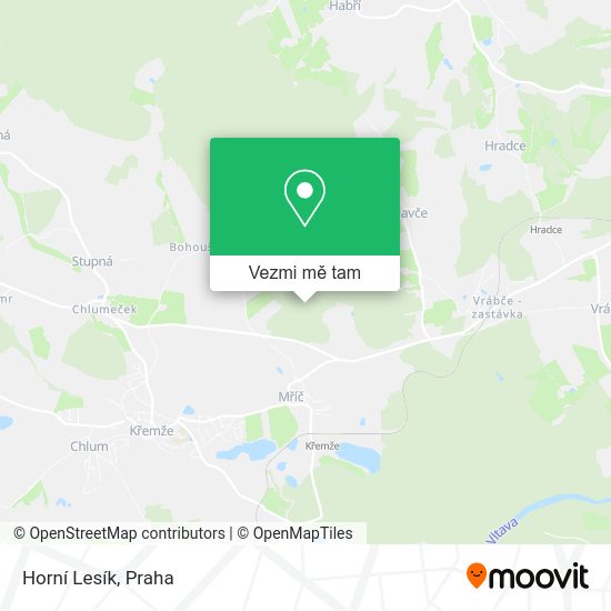 Horní Lesík mapa