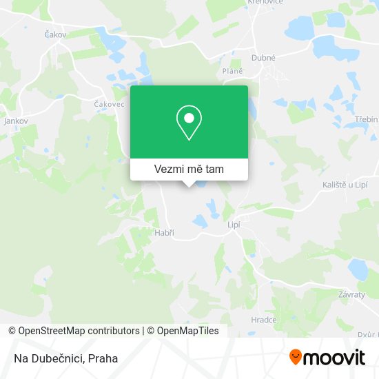 Na Dubečnici mapa