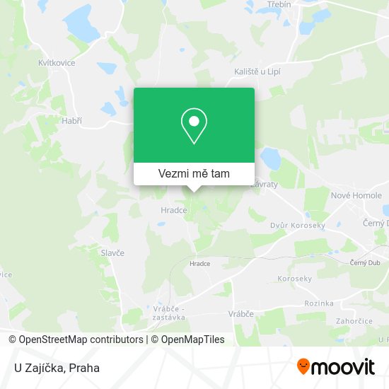 U Zajíčka mapa