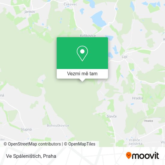 Ve Spáleništích mapa