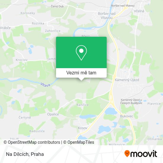 Na Dílcích mapa