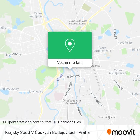 Krajský Soud V Českých Budějovicích mapa