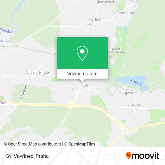 Sv. Vavřinec mapa