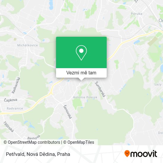 Petřvald, Nová Dědina mapa