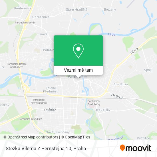Stezka Viléma Z Pernštejna 10 mapa