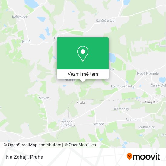 Na Zahájí mapa