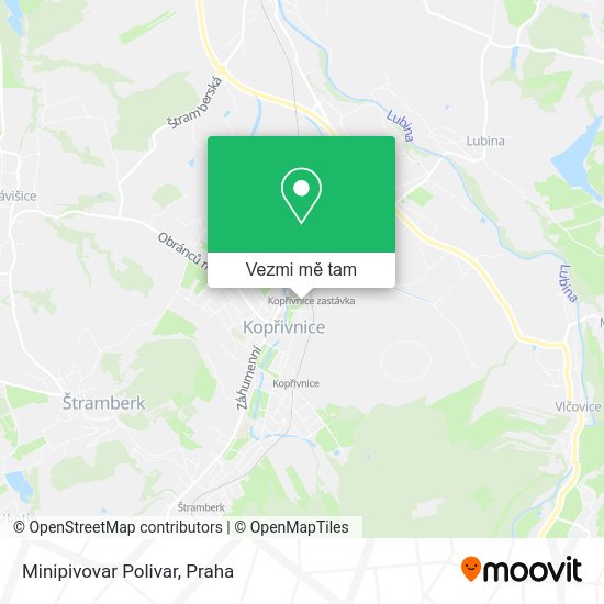 Minipivovar Polivar mapa