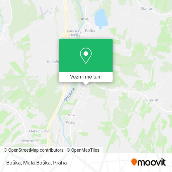 Baška, Malá Baška mapa