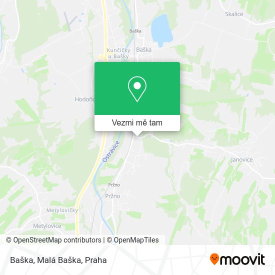 Baška, Malá Baška mapa