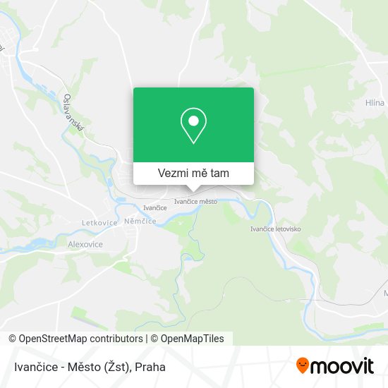 Ivančice - Město (Žst) mapa