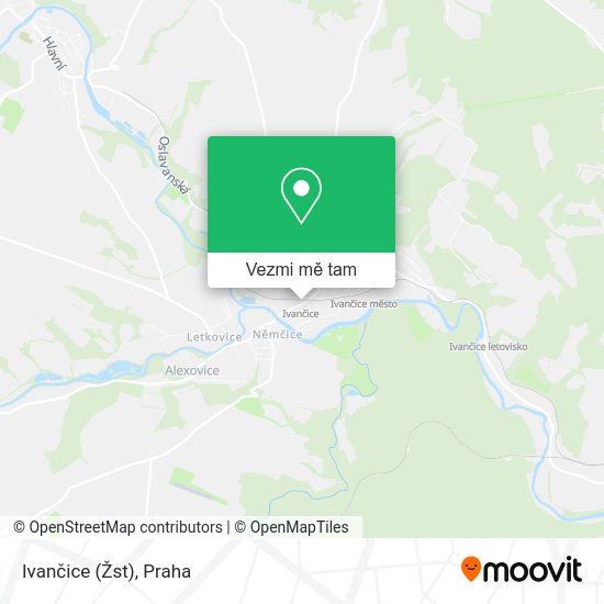 Ivančice (Žst) mapa