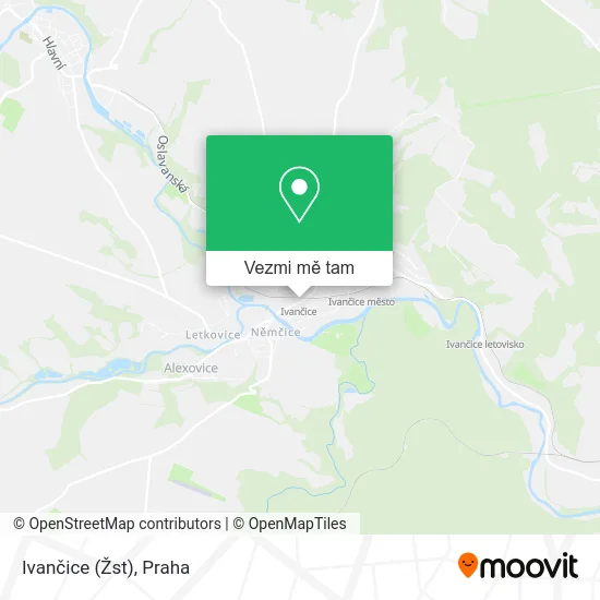 Ivančice (Žst) mapa