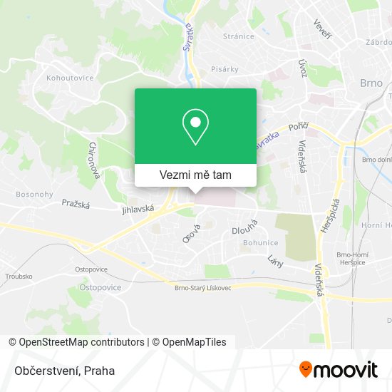 Občerstvení mapa