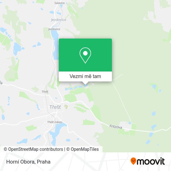 Horní Obora mapa