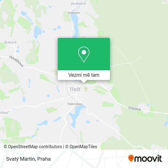Svatý Martin mapa