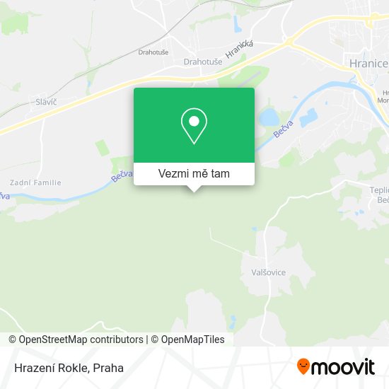 Hrazení Rokle mapa