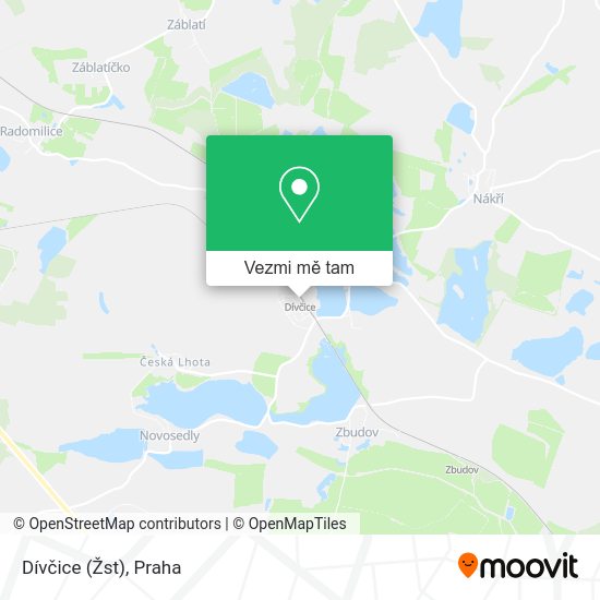 Dívčice (Žst) mapa