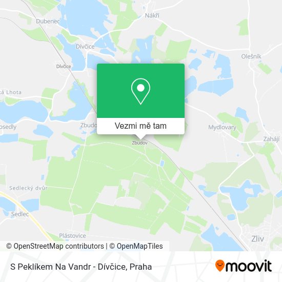 S Peklíkem Na Vandr - Dívčice mapa