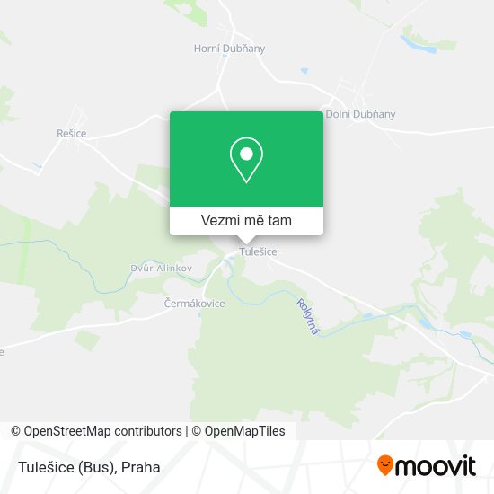Tulešice (Bus) mapa