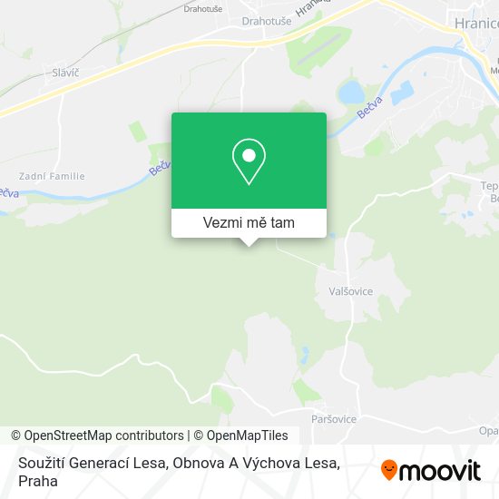Soužití Generací Lesa, Obnova A Výchova Lesa mapa