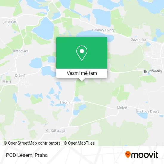 POD Lesem mapa