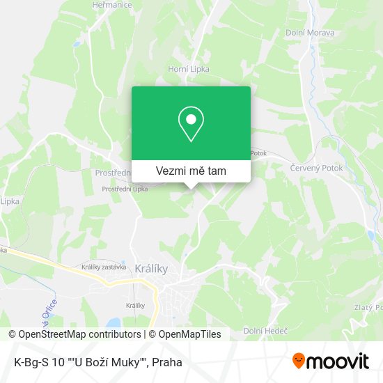 K-Bg-S 10 ""U Boží Muky"" mapa
