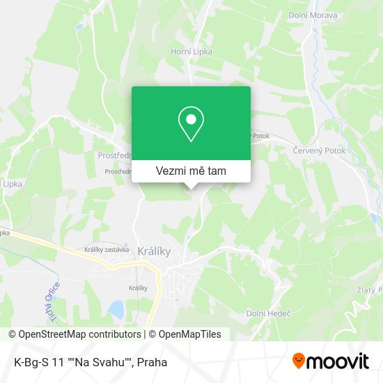 K-Bg-S 11 ""Na Svahu"" mapa